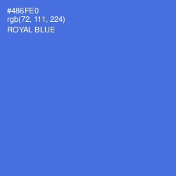 #486FE0 - Royal Blue Color Image