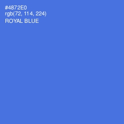 #4872E0 - Royal Blue Color Image