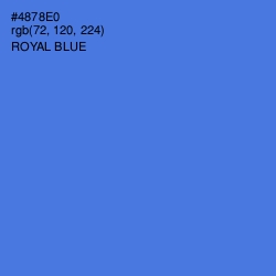 #4878E0 - Royal Blue Color Image