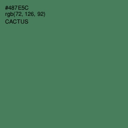 #487E5C - Cactus Color Image