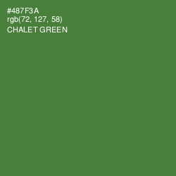#487F3A - Chalet Green Color Image