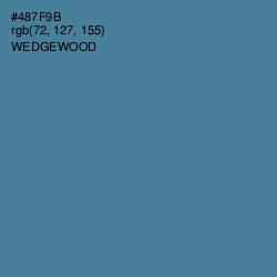 #487F9B - Wedgewood Color Image