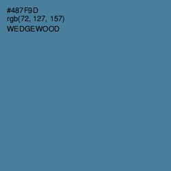 #487F9D - Wedgewood Color Image