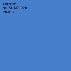 #487FCC - Indigo Color Image