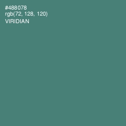 #488078 - Viridian Color Image