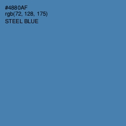 #4880AF - Steel Blue Color Image