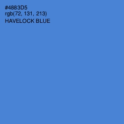 #4883D5 - Havelock Blue Color Image