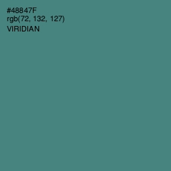 #48847F - Viridian Color Image