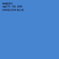 #4885D1 - Havelock Blue Color Image