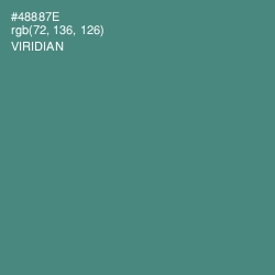 #48887E - Viridian Color Image