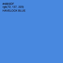 #4889DF - Havelock Blue Color Image