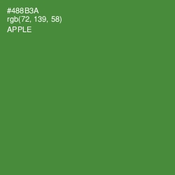 #488B3A - Apple Color Image