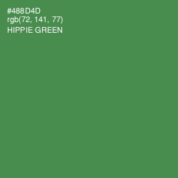 #488D4D - Hippie Green Color Image