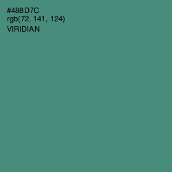 #488D7C - Viridian Color Image