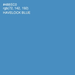 #488EC0 - Havelock Blue Color Image