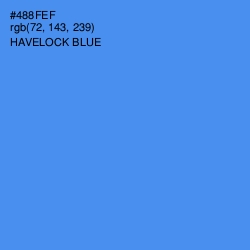 #488FEF - Havelock Blue Color Image