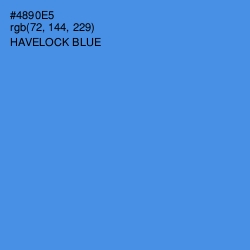 #4890E5 - Havelock Blue Color Image