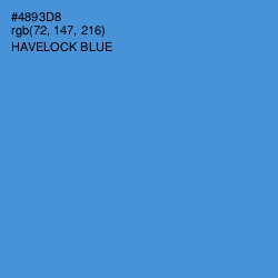 #4893D8 - Havelock Blue Color Image