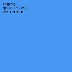 #4897F2 - Picton Blue Color Image