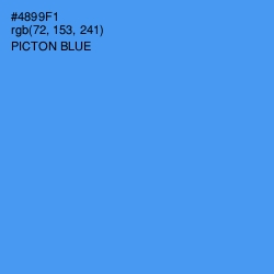 #4899F1 - Picton Blue Color Image