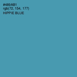 #489AB1 - Hippie Blue Color Image