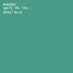 #489B85 - Smalt Blue Color Image