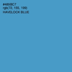 #489BC7 - Havelock Blue Color Image