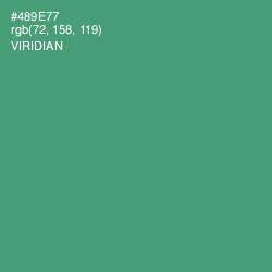 #489E77 - Viridian Color Image