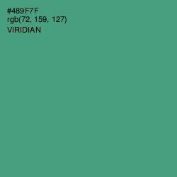 #489F7F - Viridian Color Image