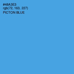 #48A3E3 - Picton Blue Color Image