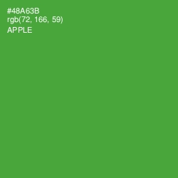 #48A63B - Apple Color Image