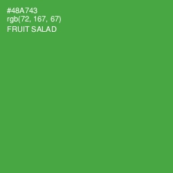 #48A743 - Fruit Salad Color Image