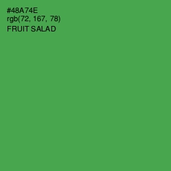 #48A74E - Fruit Salad Color Image