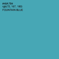 #48A7B4 - Fountain Blue Color Image