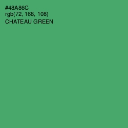 #48A86C - Chateau Green Color Image