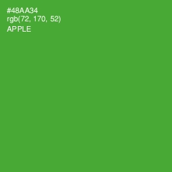 #48AA34 - Apple Color Image