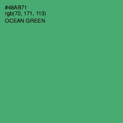 #48AB71 - Ocean Green Color Image