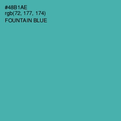 #48B1AE - Fountain Blue Color Image