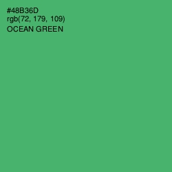#48B36D - Ocean Green Color Image