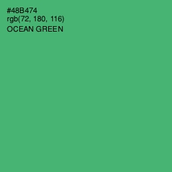 #48B474 - Ocean Green Color Image