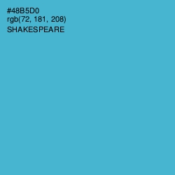 #48B5D0 - Shakespeare Color Image