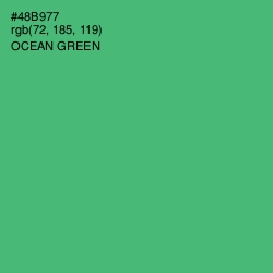 #48B977 - Ocean Green Color Image