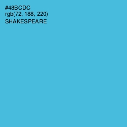 #48BCDC - Shakespeare Color Image