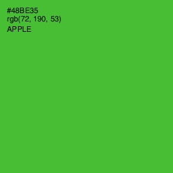 #48BE35 - Apple Color Image