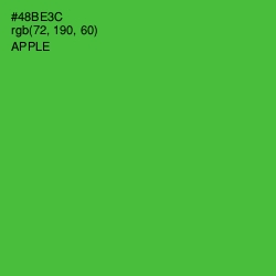 #48BE3C - Apple Color Image