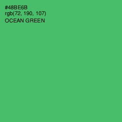 #48BE6B - Ocean Green Color Image