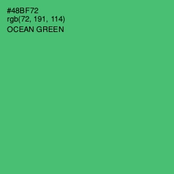 #48BF72 - Ocean Green Color Image