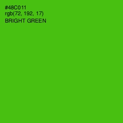 #48C011 - Bright Green Color Image