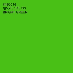 #48C016 - Bright Green Color Image