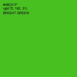 #48C01F - Bright Green Color Image